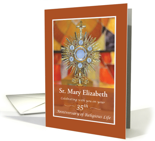 Custom Name Nun 35th Anniversary of Religious Life... (1874398)