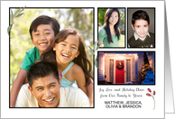 Our Family to Yours 4 Photo Christmas card
