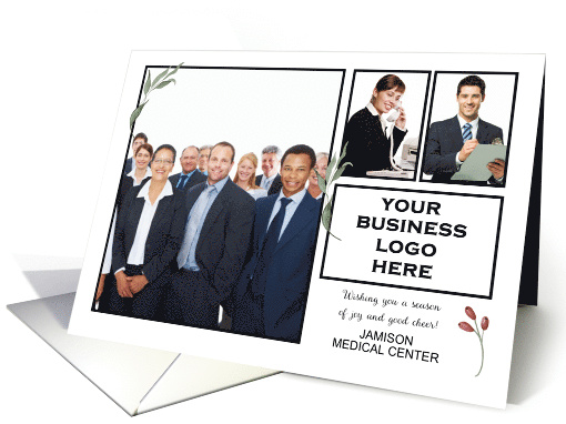 Business From All of Us Logo 4 Photo Christmas card (1886750)