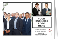 Business From All of Us Logo 4 Photo Christmas card
