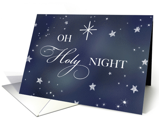 Oh Holy Night Christmas Stars card (1889196)