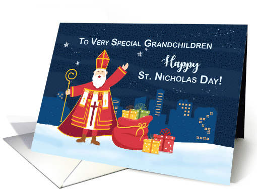 St. Nicholas Day to Grandchildren Filled with Joy and Simplicity card