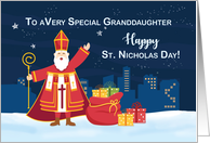 St. Nicholas Day to Granddaughter Filled with Joy and Simplicity card