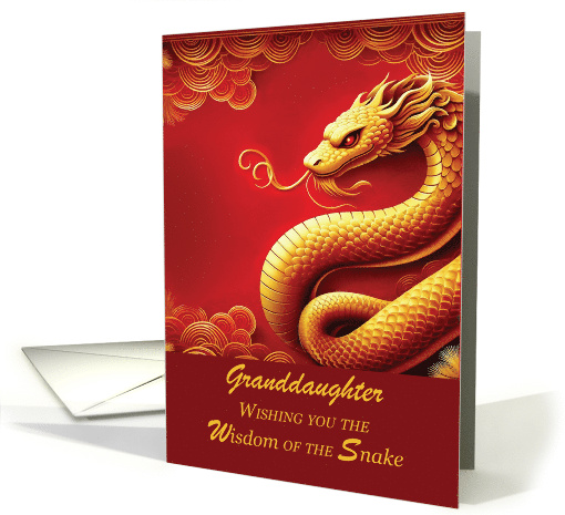 Granddaughter Chinese New Year Wisdom of the Snake card (1893146)