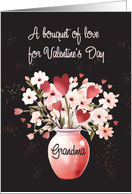 Grandma Valentines Day Bouquet of Love card