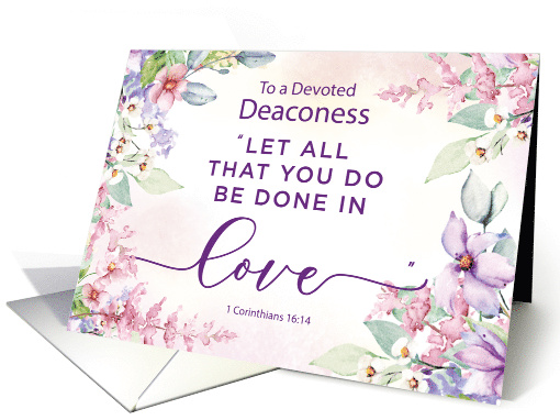 Deaconess Religious Valentines Day Love Scripture card (1898062)