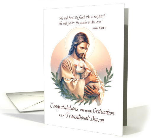 Transitional Deacon Ordination Congratulations Jesus Good... (1898170)