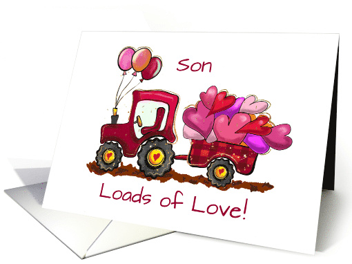 Son Valentines Day Loads of Love and Hearts card (1900292)
