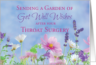 After Throat Surgery Get Well Wildflowers card