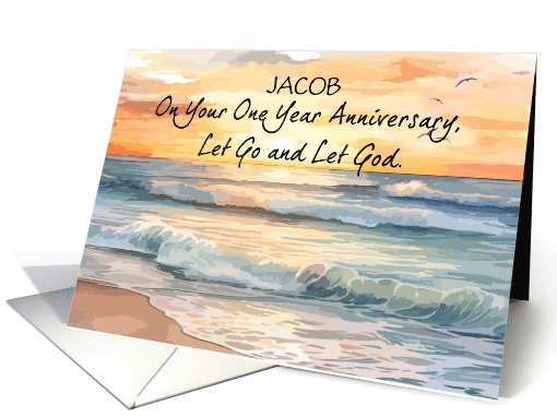 Let Go Let God Recovery One Year Custom Name Anniversary... (1901530)