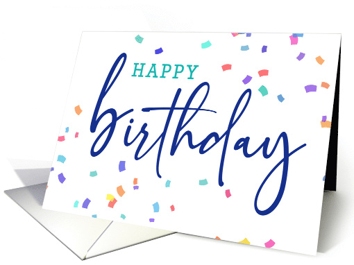 Business Birthday from All of Us With Colorful Confetti card (1901880)