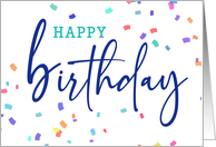 Business Birthday from All of Us With Colorful Confetti card