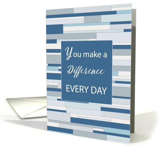 Employee Appreciation Make a Difference Abstract Blue... (1902868)