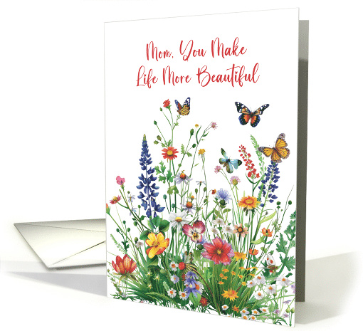 Mom Mothers Day Love In Bloom Wildflowers card (1904026)
