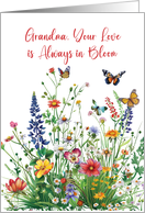 Grandma Mothers Day Love In Bloom Wildflowers card