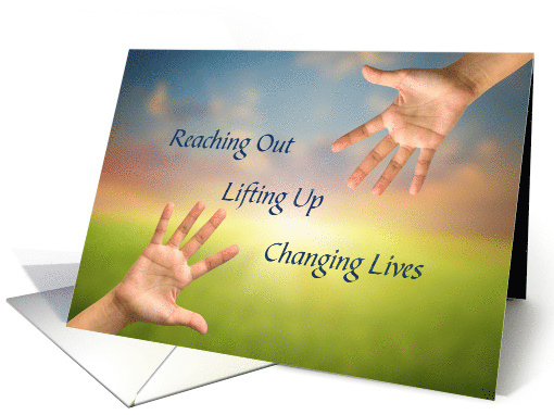 National Social Work Month Appreciate Hands Reaching card (1904098)