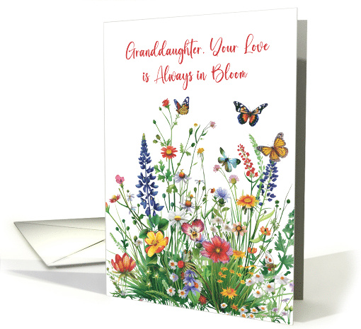Granddaughter Mothers Day Love In Bloom Wildflowers card (1904178)