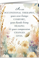 Occupational Therapy Month Appreciation with Watercolor Wildflowers card