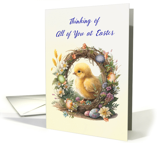 All of You Easter Chick in Grapevine Wreath card (1908640)