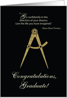 Engineering Graduation College Congratulations Black With Gold Look card