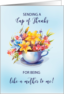 Cup of Thanks Like a Mother Mothers Day card