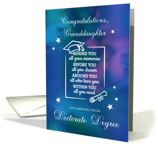 Granddaughter Doctorate PHD Graduate Congratulations... (1910024)