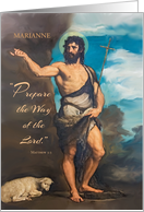 Personalize Feast of St John the Baptist Prepare card
