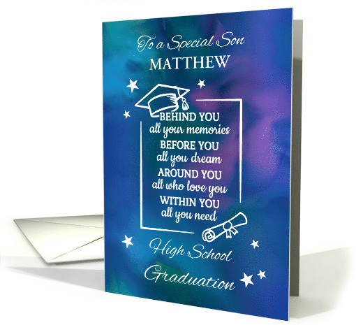 Son Personalize High School Graduation Quote card (1914336)