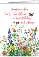Daughter in Law Birthday Love In Bloom Wildflowers card