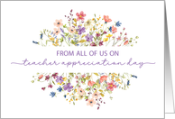 From Group Teacher Appreciation Day Surrounded by Wildflower card