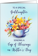 Goddaughter Cup of Blessings Mothers Day Religious card