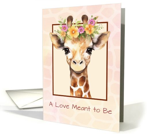 Adoption Congratulations Girl Sweet Safari Jungle Giraffe... (1919116)