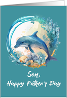 Son Dolphin Father’s Day Ocean Waves of Life card