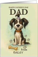 From Quirky Dog Funny Father’s Day with Custom Pup Name card