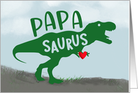 Fathers Day Dinosaur Papa Saurus card
