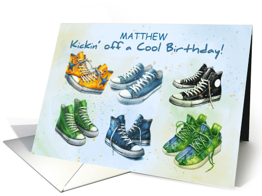 Boy Personalize Tween or Teen Birthday with Cool Colorful... (1924116)