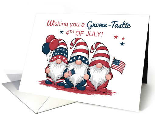 Patriotic Cute Gnomes Fourth of July card (1926202)