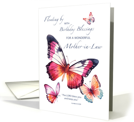 Mother in Law Religious Birthday with Pretty Watercolor... (1928294)