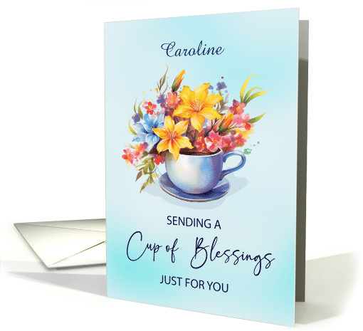 Religious Encourage Custom Name Caregiver Aging Parents Blessings card