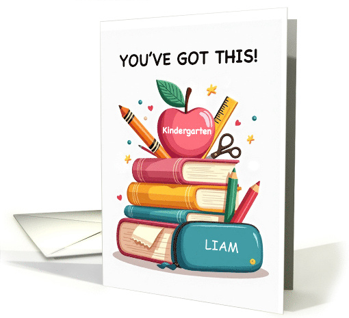 Kindergarten Youve Got This Personalize School Books Apple card