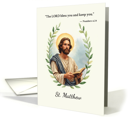 Saint Matthew God's Peace and Blessings with Scripture card (1938246)