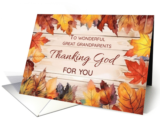 Great Grandparents Religious Thanksgiving Giving Thanks... (1942760)