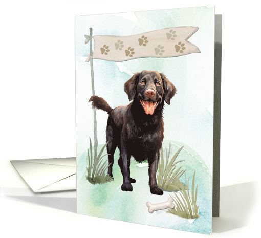 Curly Coated Retriever Dog Any Occasion Blank Inside card (1943592)