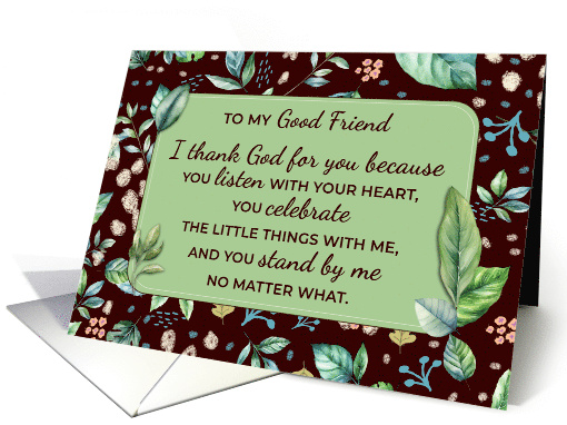 Best Friend Birthday with Christian Gratitude and Humor card (1946064)