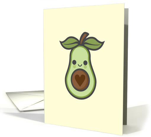 Cute Avocado Love Blank card (1598842)