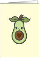 Cute Avocado Love Blank card