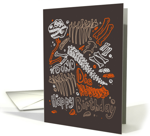 Dinosaur Dig Happy Birthday card (1598856)