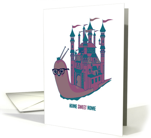 Congratulations on your New Home Snail Castle card (1598868)