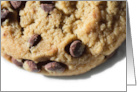 Happy National Chocolate Chip Cookie Day with Macro Photo of a Cookie card