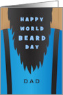 Happy World Beard Day First Saturday in September with Long Beard card